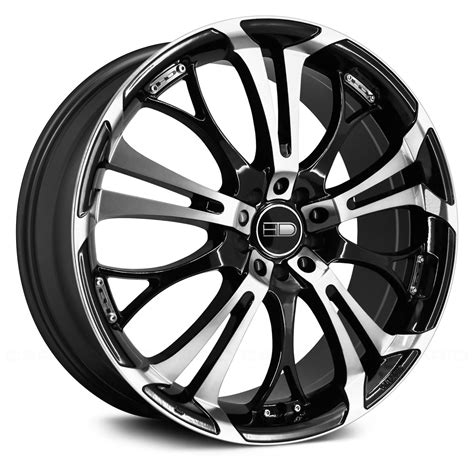 Hd Spinout Wheels Gloss Black With Machined Face Rims So17703740bk H