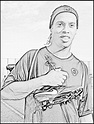 Blog de Geografia: Ronaldinho Gaúcho - Desenho para Imprimir e Colorir