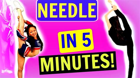 How To Needle In 5 Minutes Straight Scorpion Tutorial Cheer Flexibility Cheer Stretches