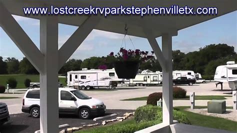 A detached rv garage can come in many sizes since rv's come in many sizes. LOST CREEK RV PARK Stephenville Texas - YouTube