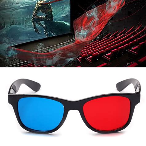 Black Frame Universal 3d Plastic Glasses Oculos Red Blue Cyan 3d Glasses Glass Anaglyph 3d Movie