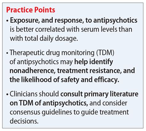 Therapeutic Drug Monitoring Of Antipsychotics Mdedge Psychiatry