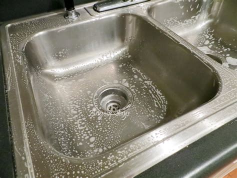By comparison, the stainless steel kitchen sink i have now is a housekeeper's wet dream: The Secret to Cleaning Stainless Steel Sinks - Angela Says
