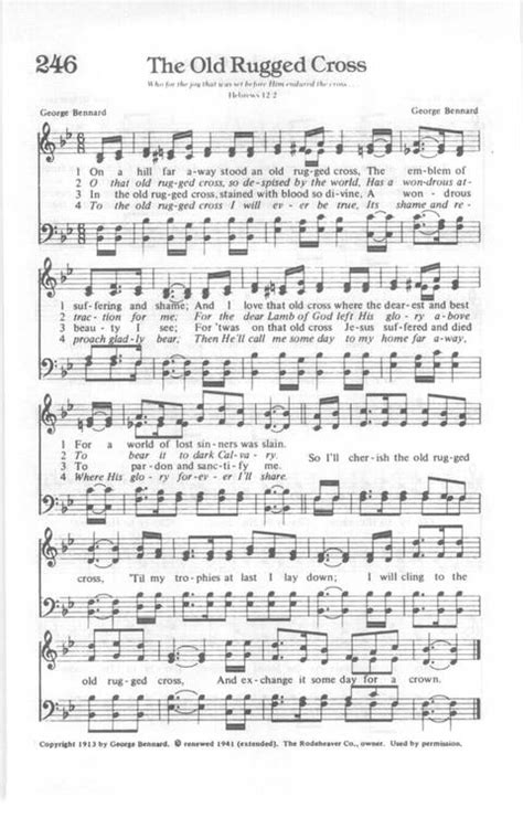 Yes Lord Church Of God In Christ Hymnal 246 On A Hill Far Away