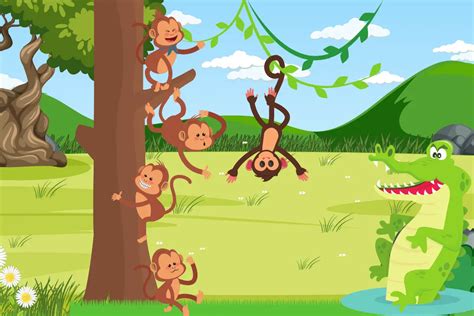 Five Little Monkeys Swinging In A Tree Nursery Rhyme Lyrics History