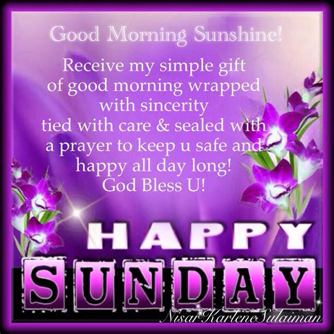 Happy Sunday Morning Quotes Good Morning Sunshine Prayers