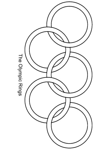 Olympic Rings Printable Coloring Pages Sketch Coloring Page