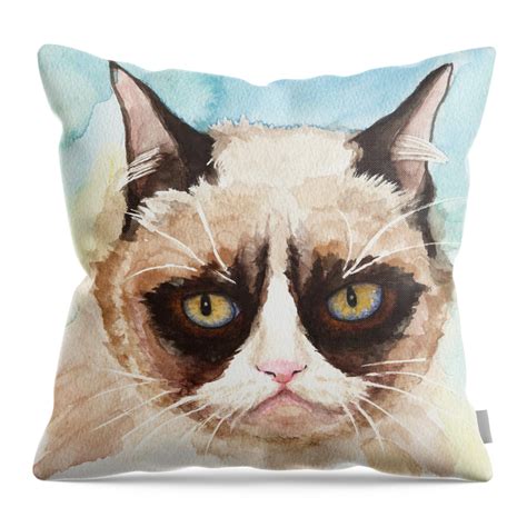 Blue Gem Ragdoll Cat Throw Pillow For Sale By Kathleen Wong