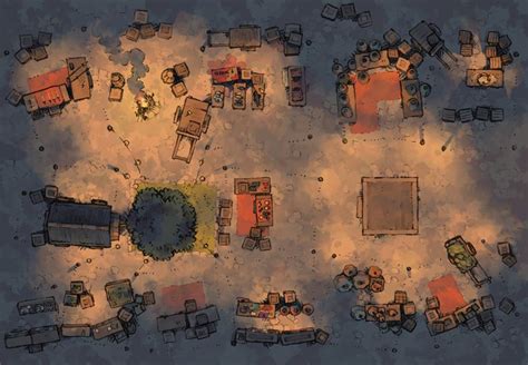 The Market Festival Night Fantasy Map Town Map Tabletop Rpg Maps