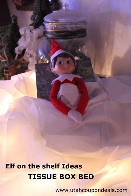 Elf On The Shelf Ideas Tissue Box Bed Lovebugs And Postcards