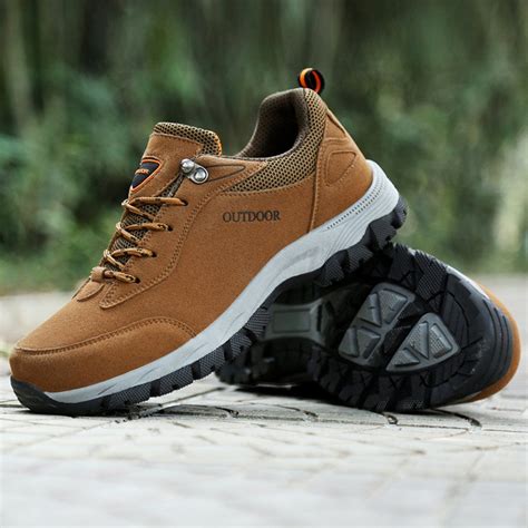 41 Off 2020 Men Hiking Shoes Suede Leather Waterproof Outdoor