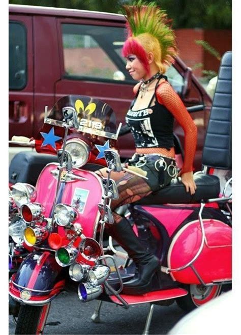 Pin By MADCAP On PUNK LIVES MATTER Vespa Scooter Girl Scooter
