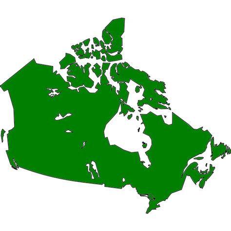 Map Of Canada Vector Image Free Svg