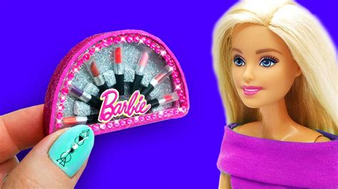 Barbie Doll Makeup Set Diy For Kids How To Make Miniature Crafts