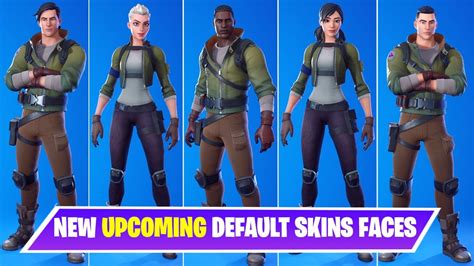 All New Upcoming Default Skins Faces In Fortnite Chapter 2 Season 4 Youtube