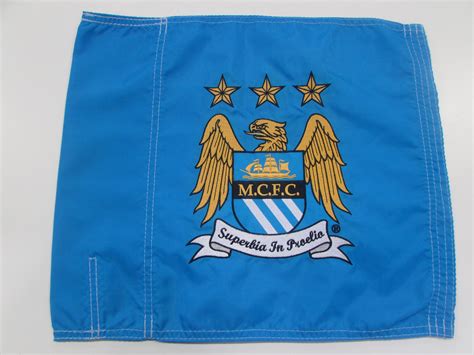 Manchester City Home Corner Flag Used 201516 Home Season Charitystars