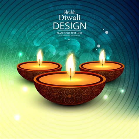 Happy Diwali Diya Oil Lamp Festival Background Illustration 251840
