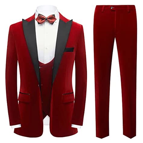 Best Mens Red Velvet Suits For Fall