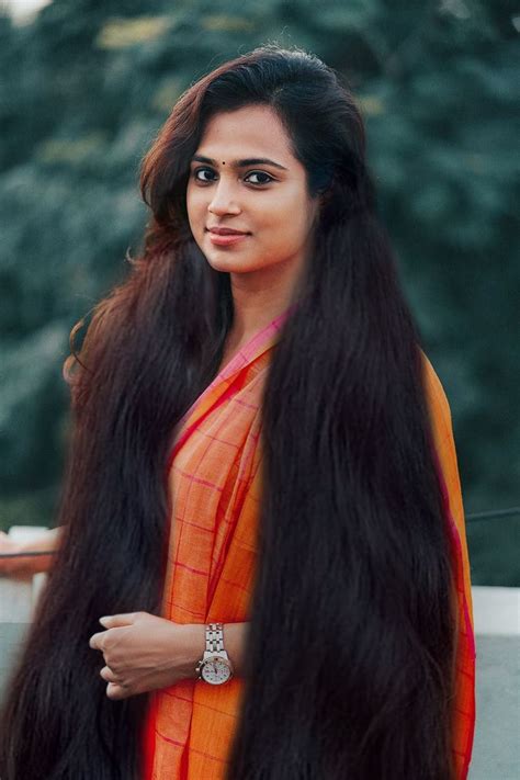 Ramya Pandian Long Indian Hair Long Shiny Hair Loose Hairstyles