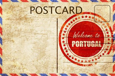 Vintage Postcard Welcome To Portugal — Stock Photo © Ellandar 104319008