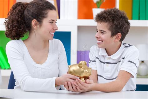 Children Saving Money Stock Image Image Of Education 35285363