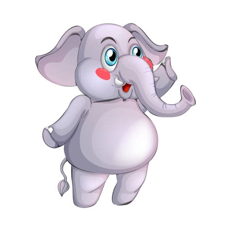 Free Gray Elephant Cartoon Illustration 23354113 Png With Transparent