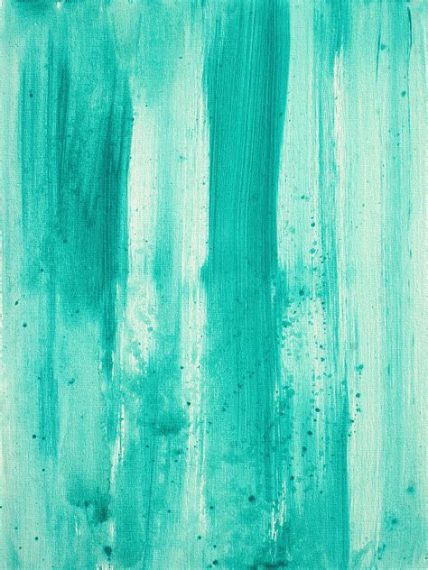 Abstract Art Original Decorative Painting Aqua Passion By Madart