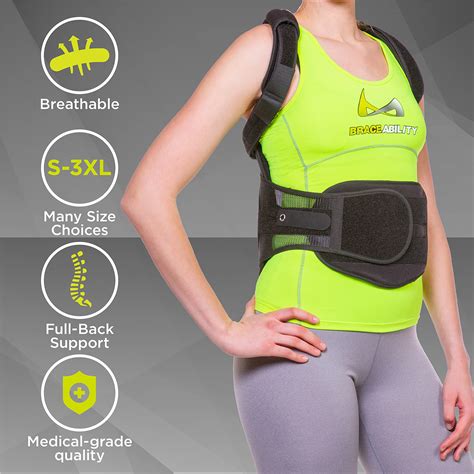 Braceability Tlso Full Body Back Brace Support Hard Turtle Shell