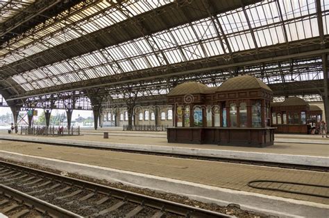 Lviv Railway Station Early Winter Morning Stock Photo Image Of