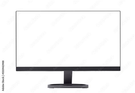Computer Monitor With Blank Screen Stock Photo Adobe Stock