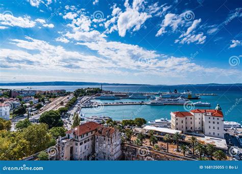 Panorama Of Split Croatia Editorial Image Image Of Tourist 168125055