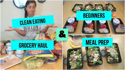 Clean Eating Grocery Haul And Meal Prepping For Beginners Youtube