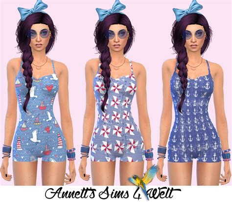 Annetts Sims 4 Welt Accessory Swimsuits Nautic
