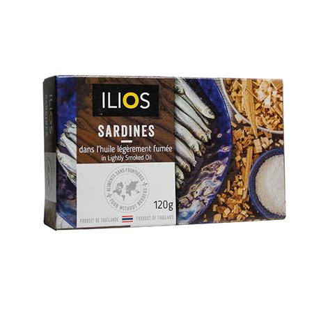 Ilios Sardines In Lightly Smoked Oil 120g Food Depot Toronto