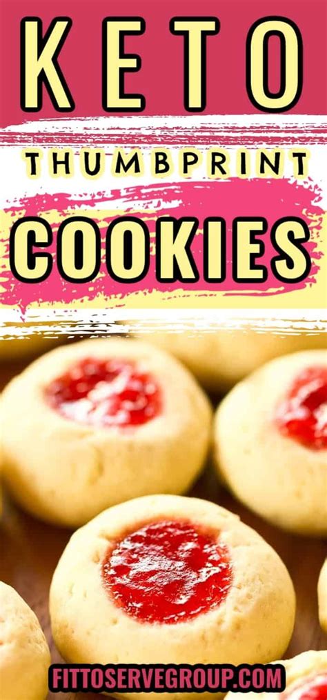 Keto Thumbprint Cookies Low Carb Cookies Recipes Keto Dessert