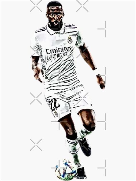 Antonio Rudiger Real Madrid Sticker For Sale By Tobster01 Redbubble