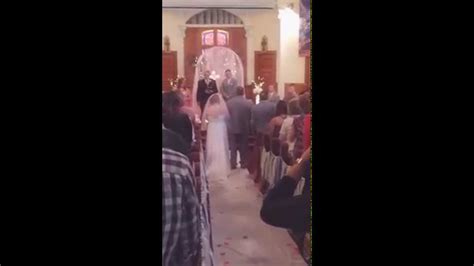 bride sings while walking down the aisle look at me youtube