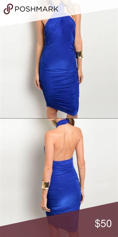 🌹royal Blue Bodycon Dress Royal Blue Bodycon Dress Blue Bodycon Dress Striped Dress Summer