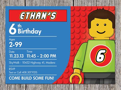 Free Printable Lego Birthday Invitations Download Hundreds Free