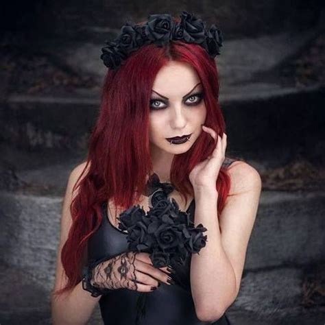 Headband Serre T Te Gothique Restyle Black Roses Gothic Girls