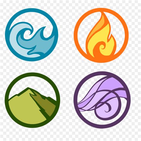 Earth Element Symbol Clip Art Library