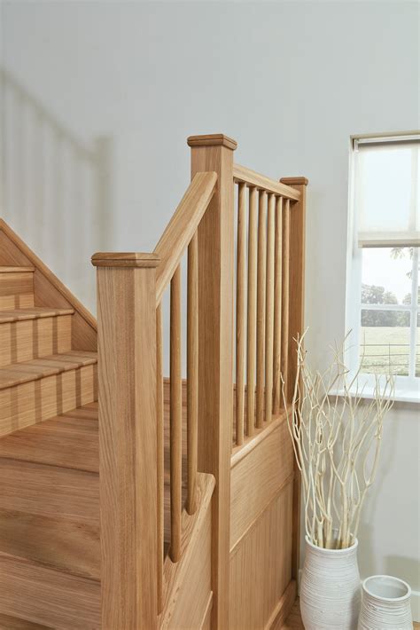 Slim Oak Spindle Staircase Transform Any Hallway Oak Stairs