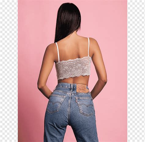 Crop Undergarment Aktif Pinggang Top Denim Bu Putih Lain Lain Atas