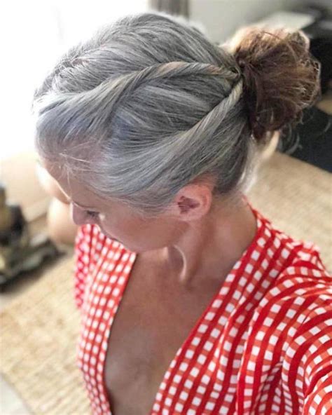 Grey hair tends to be more dry, so be diligent with conditioners and moisturizers. Women With Natural Gray Hair (50 pics)