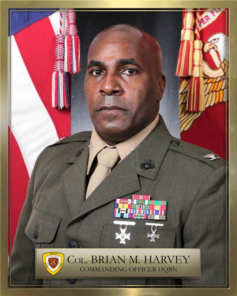 Colonel Brian M Harvey Marine Corps Base Camp Butler Biography