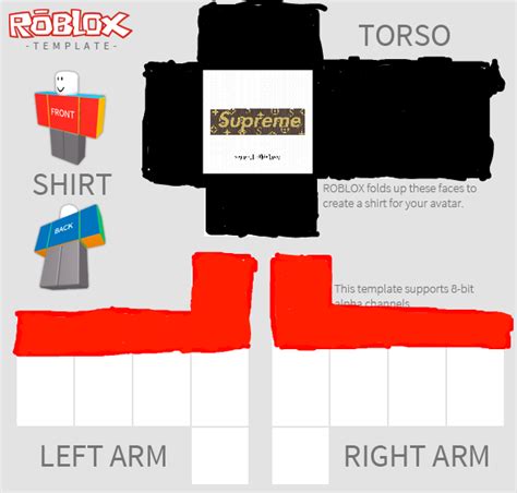 Roblox T Shirt Template Transparent