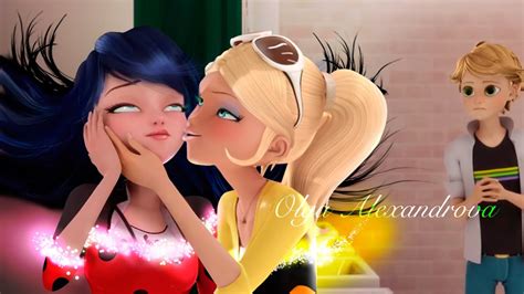 miraculous ladybug chloe kisses marinette youtube