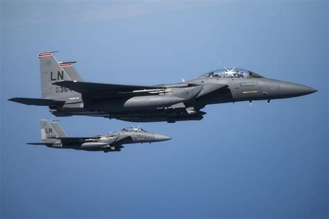 Us Air Force F 15e Strike Eagles Assigned To The 48th Fighter Wing