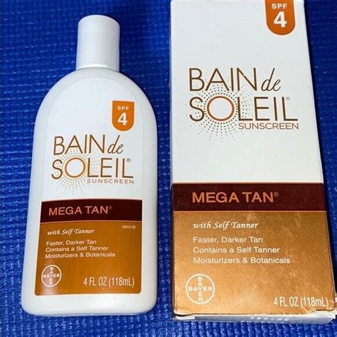 Bain De Soleil Sunscreen Mega Tan Lotion 4oz 🚩 Discontinued 🚩rare Exp