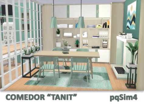 Sims 4 Ccs The Best Dining Room Tanit By Pqsim4